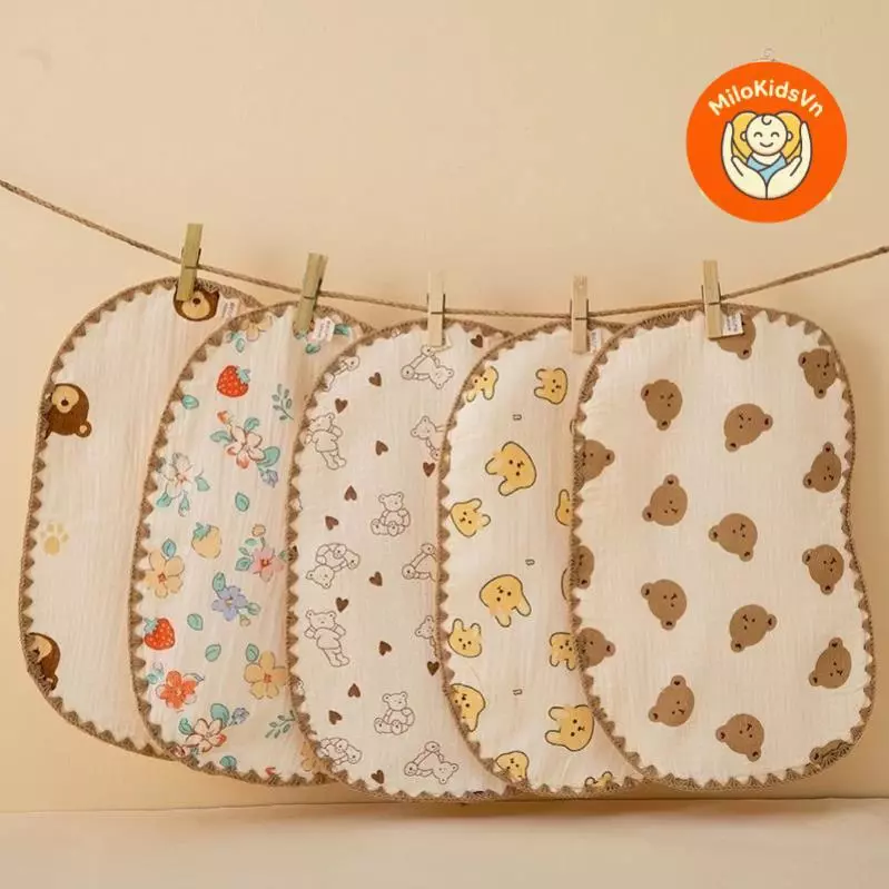 Gối Xô Sơ Sinh,Gối Xô Sợi Tre Mềm Mịn 10 Lớp Cao Cấp Thấm Hút Mồ Hôi Cho Bé Sơ Sinh BB11