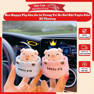 Heo Happy,Lucky &Love Sweet Pig Trang Trí Xe Hơi Đặt Taplo Siêu Dễ Thương quà Tặng Người Thân Và Bạn bè