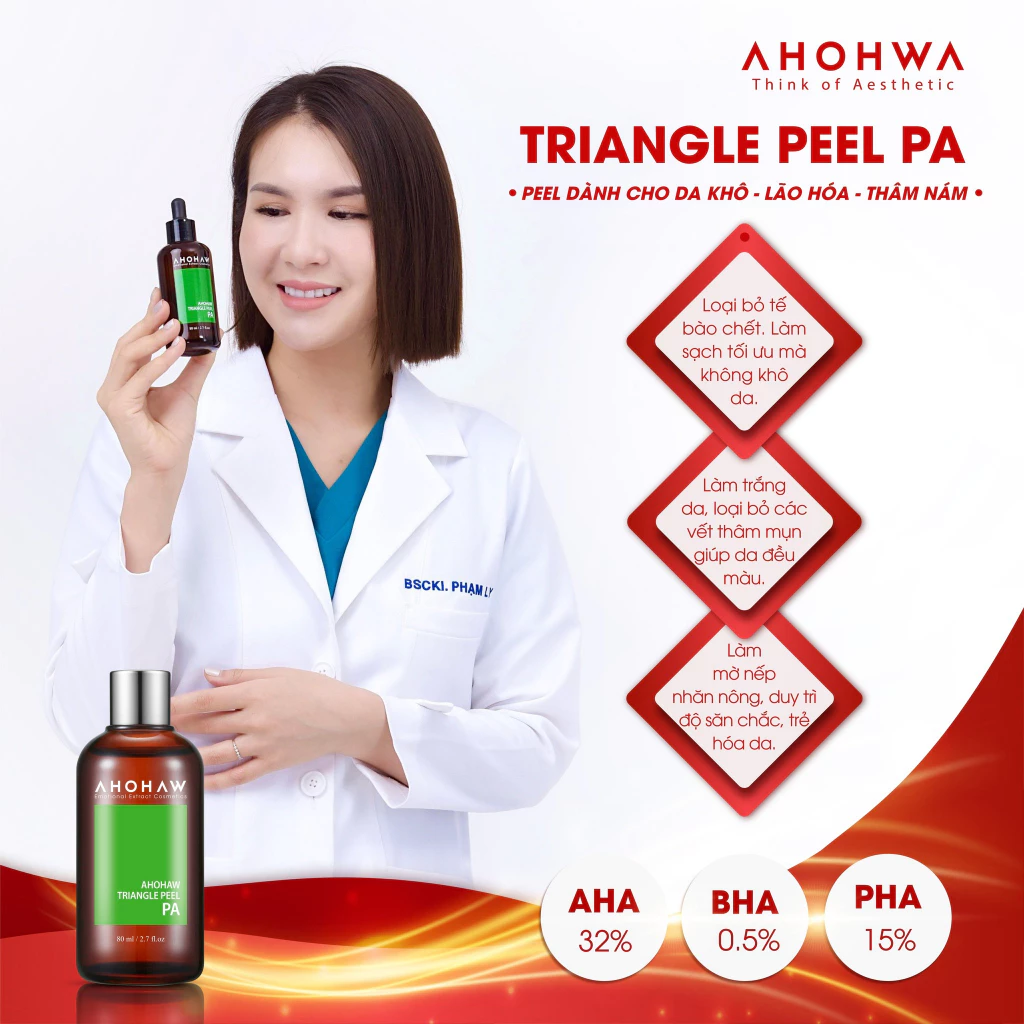 Tinh chất peel da Ahohaw Triangel Peel PA-80ml