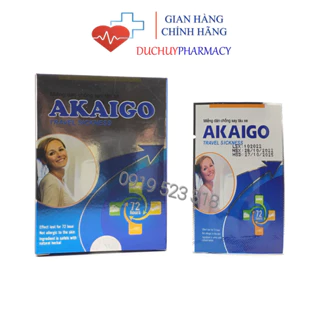 Dán say xe thảo dược AKAIGO ( gói 1 miếng 1 lần dán tác dụng 72h)