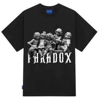 Áo thun form rộng Paradox tay lỡ - Unisex - In hình - CONTEMPLATION TEE- Màu đen trắng