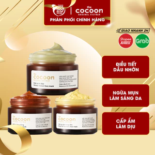 Mặt Nạ Rửa Dành Cho Da Dầu Và Mụn Ẩn Chiết Xuất Bí Đao, Hoa Hồng, Nghệ Hưng Yên The Cocoon Face Mask.