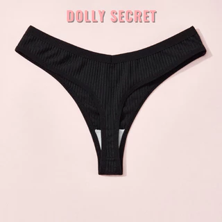 Quần Lót Lọt Khe Sợi Tre Màu Đen Kháng Khuẩn Cao Cấp Sexy Gợi Cảm DOLLY SECRET DS03