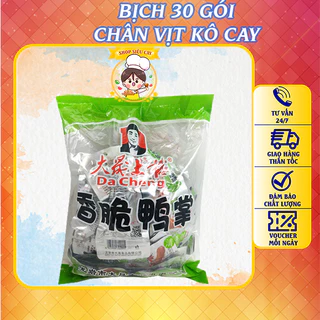 Bịch 30 Gói Chân vịt Tứ Xuyên Dacheng màu xanh không cay