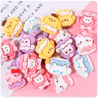 Charm Slime Hoạt Hình Sanrio, Kuromi, Cinnamoroll, Hello Kitty,... Phụ Kiện Trang Trí Ốp Lưng, Kẹp Tóc, Decor Toploader,