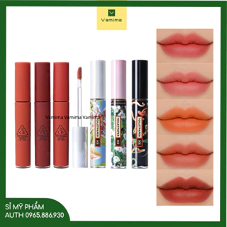 Son kem 3ce Velvet Lip Tint - 3ce ToiletPaper new 2022 phiên bản giới hạn Taupe Dusky Pink Figtachio Bitter Hour -vammai