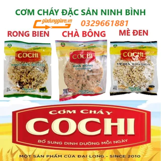 (Ăn vặt NGON) Cơm cháy Đại Long COCHI 65g (Tùy chọn vị Ruốc hành, Mè đen hoặc vị Rong biển) - Đặc sản Ninh Bình