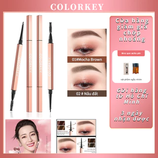 Bút chì kẻ lông mày COLORKEY phác thảo ba chiều dễ lên màu chống thấm nước và mồ hôi lâu trôi 0.07g