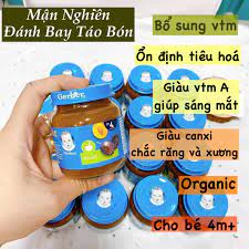 (Mẫu mới) Mận đen nghiền GERBER cho bé từ 4M+