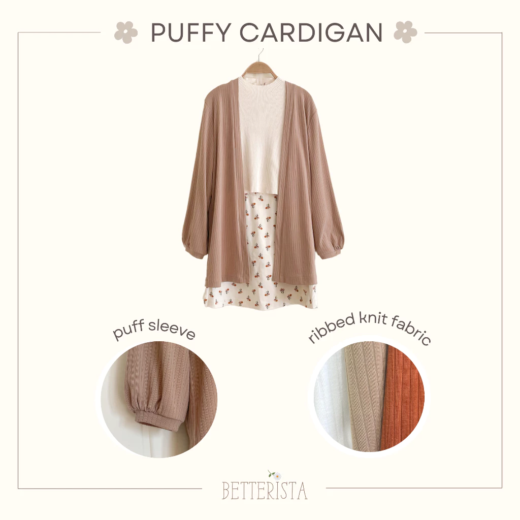 Cardigan tay bồng - Puffy