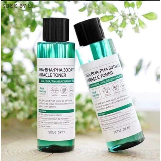 Nước Hoa Hồng Giảm Mụn Some By Mi AHA BHA PHA 30 Days Miracle Toner Some By Mi AHA 150ml (cosmetics)