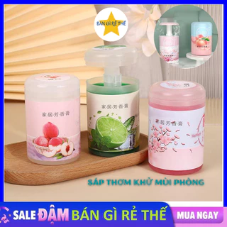 Sáp thơm phòng khử mùi, hương thơm tự nhiên dịu nhẹ loại 90g. Sáp thơm khử mùi bung tỏa hương thơm nhanh, lưu hương lâu