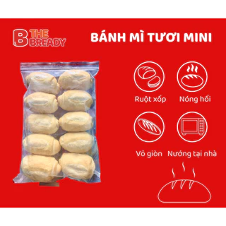 Bánh mì Mini đông lạnh The Bready - bịch 10 bánh