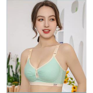 Áo Ngực Bầu Sau Sinh Cho Con Bú Larosa Không Gọng Nâng Ngưc Chống Chảy Xệ Vải Cotton Có Cúc Mở Ngang Bigsize LA123A