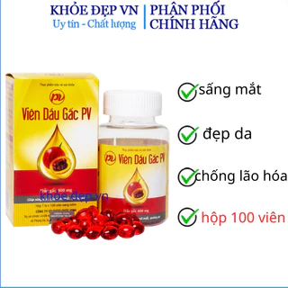 Viên dầu gấc Phúc Vinh  - Lọ 100 viên