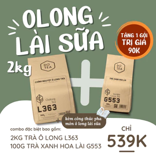 Combo 2kg L363 tặng gói trà lài 100g Trà ô long nhài sữa thơm hương nhài đậm vị oolong vị thơm tinh tế chát nhẹ hậu ngọt