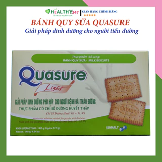 Bánh quy dành cho người tiểu đường, ăn kiêng quasure light sữa 140g