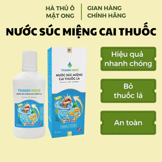 Nước súc miệng cai thuốc lá Thanh Nghị💖FREESHIP💖nước súc miệng cai thuốc AIL9922