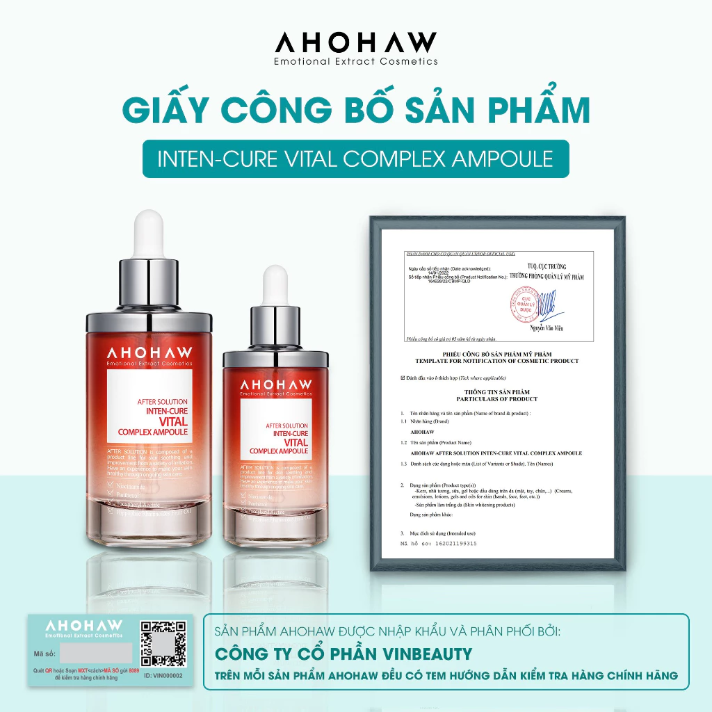 Tinh chất dưỡng trắng Ahohaw - 50ml