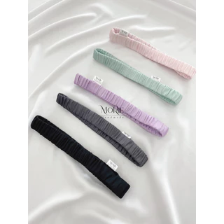 Băng Đô Lụa Mulberry 100% Cao Cấp Ngăn Ngừa Xơ Rối Tóc, Chun Co Dãn | Mulberry Silk Headband