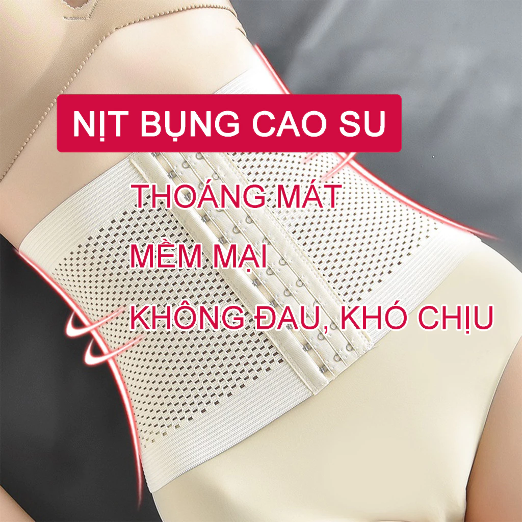 Gen Nịt Bụng, Định Hình Eo - Đai Siết Eo Có Nhiều Lỗ Thông Hơi