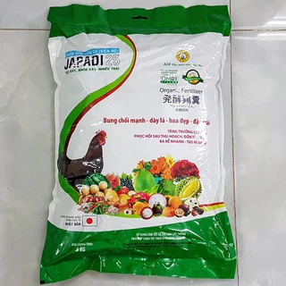 Phân Bón Hữu Cơ (Viên Nở) JAPADI 25 Tốt Đất, Khỏe Cây, Nhiều Trái. (gói=5kg)