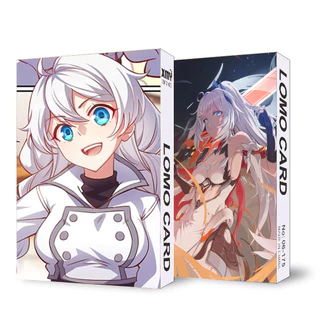 ( không kèm hộp ) Hộp ảnh lomo in hình nhân vật HONKAI IMPACT nhiều mẫu thẻ card anime chibi 30 tấm