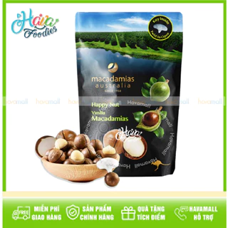 Hạt Macca Nguyên Vỏ Macadamias Australia Vị Vani 225gr