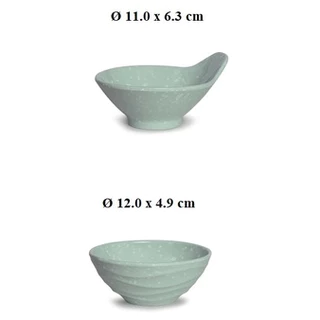 Chén cơm nhựa Melamine vân đá ngọc