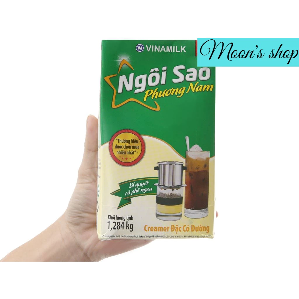 Sữa đặc Ngôi sao Phương Nam hộp giấy xanh lá 1284g