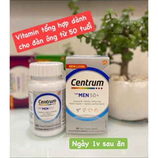 (Thanh lý hạn T3/24)Bill Úc - Centrum For Men 50+ 90 viên