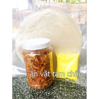 Combo 300g bánh tráng 100g bơ, hủ muối ruốc 200g