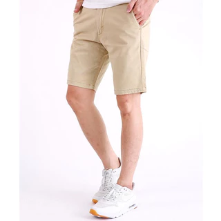 Quần Short Kaki - Doki cao cấp màu kem, quần sooc nam chất co giãn thoải mái, quần short nam cotton thoáng mát