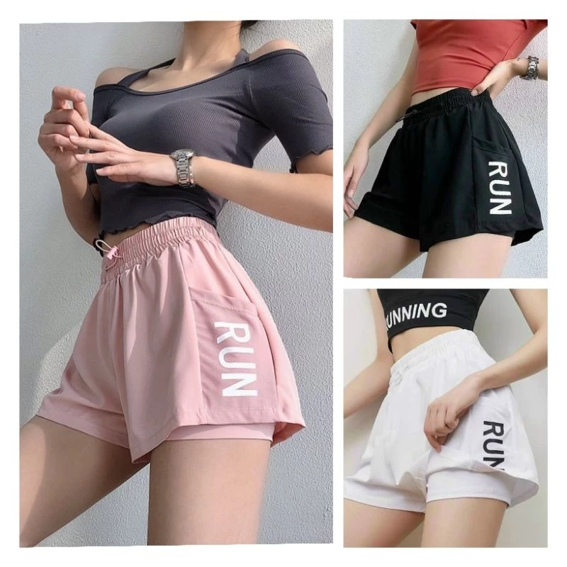 quần short thể thao nữ 2 lớp R