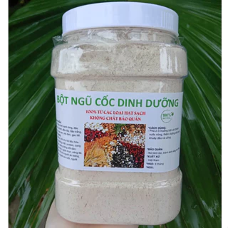 [Hũ 1kg] Bột ngũ cốc dinh dưỡng 10 loại đậu và hạt, uống tăng cân/ giảm cân, lợi sữa, tăng đề kháng, đẹp da