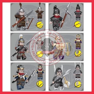 Acient war minifigures Three kingdom mô hình lắp ráp các đội lính dũng mãnh thiện chiến thời Tam Quốc có kèm thẻ bài