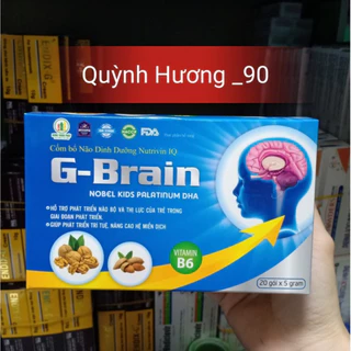 Cốm bổ não G-BRAIN hộp 20 gói giúp phát triển não bộ bé yêu