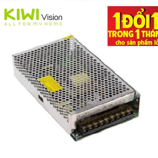 Bộ nguồn tổng 12V - 15A dùng cho camera và đèn LED