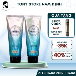 Ép tóc mai(ép side) chuyên nghiệp cho Nam BRITISH M Men's Style Down Perm 200g