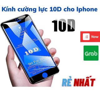 Kính cường lực iphone full màn hình 10D siêu cứng cho iphone 6/ 7/ 8 PLUS/ X/ XSMAX/ 11/ 11 RPO/ 12/ 13/ 14/ PRO/ PROMAX