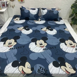 Bộ ga gối vỏ ôm 4 món cotton poly hàng loại 1 được chọn màu