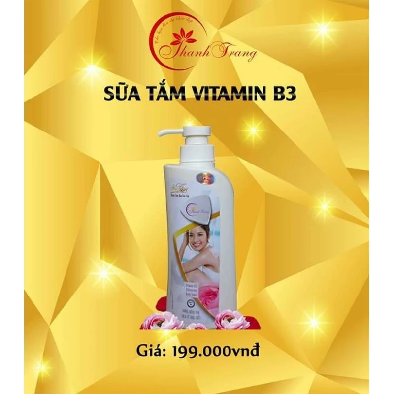 sữa tắm vitamin B3 thanh trang