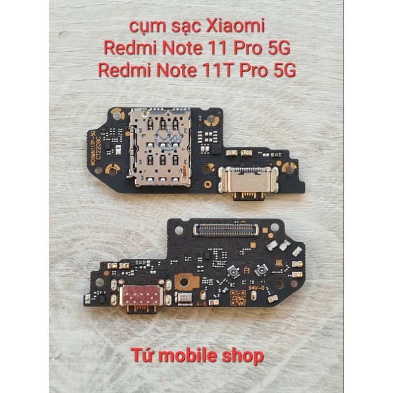 Cụm sạc Xiaomi Redmi Note 11 Pro 5G , Xiaomi Redmi Note 11T Pro 5G