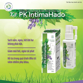 Lọ Xịt Phụ Khoa Intima Hado – Không Cần Phải Đặt – Không Nấm, Ngứa, Khí Hư – Giảm Mùi Hôi, Ngừa Tái Phát - Lavender