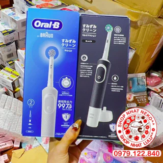 (SẴN BẢN PRO 2023) BÀN CHẢI ĐIỆN ORAL B BRAUN-NỘI ĐỊA NHẬT Bản