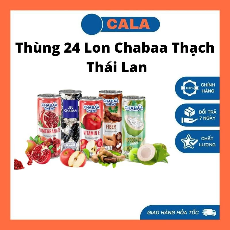 (5 Vị) Thùng 24 Lon Sương Sáo Chabaa Thái Lan