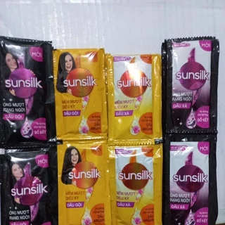 Dây dầu gội, dầu xả sunsilk 10 gói