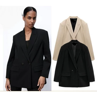 Áo blazer nữ, Áo vest dài tay 2 lớp đứng form hack dáng siêu xinh ( có đệm vai)