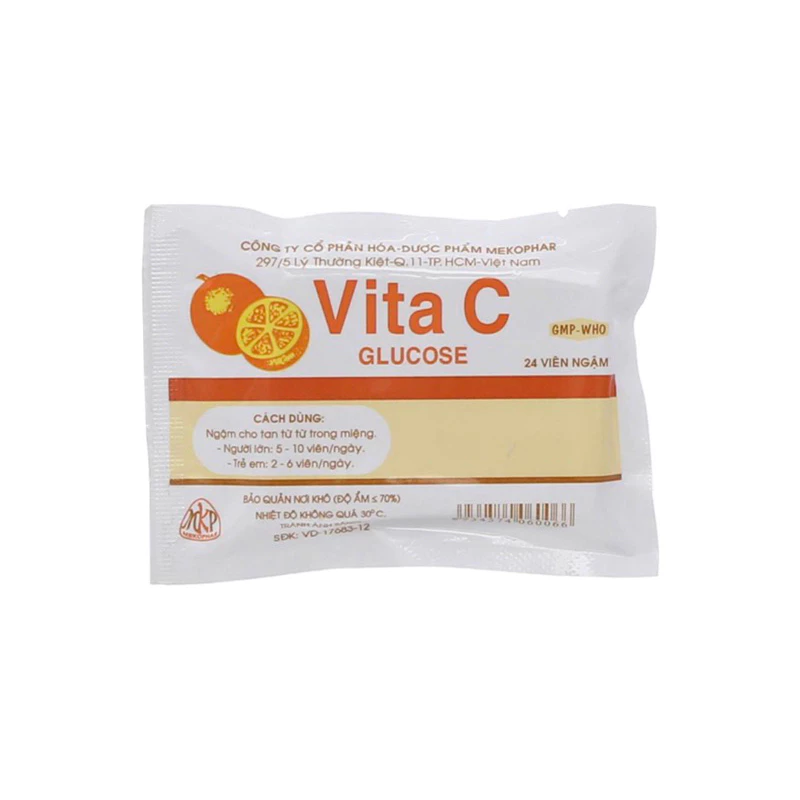 Kẹo ngậm vitamin C gói 24 viên