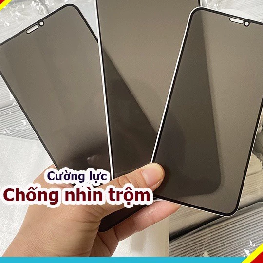 [ Đã Có iP 14 ] Kính Cường Lực Chống Nhìn Trộm 9H không hộp cho iPhone 6 đến 14 pro max